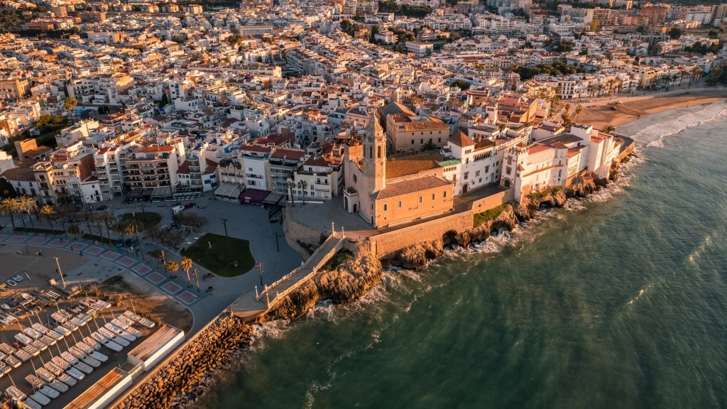 Vista Aerea de Sitges
