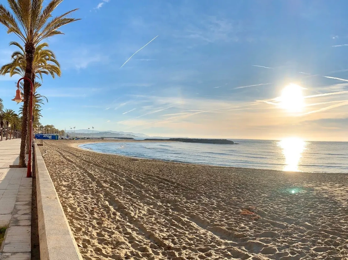 Vista de la playa de Cubelles